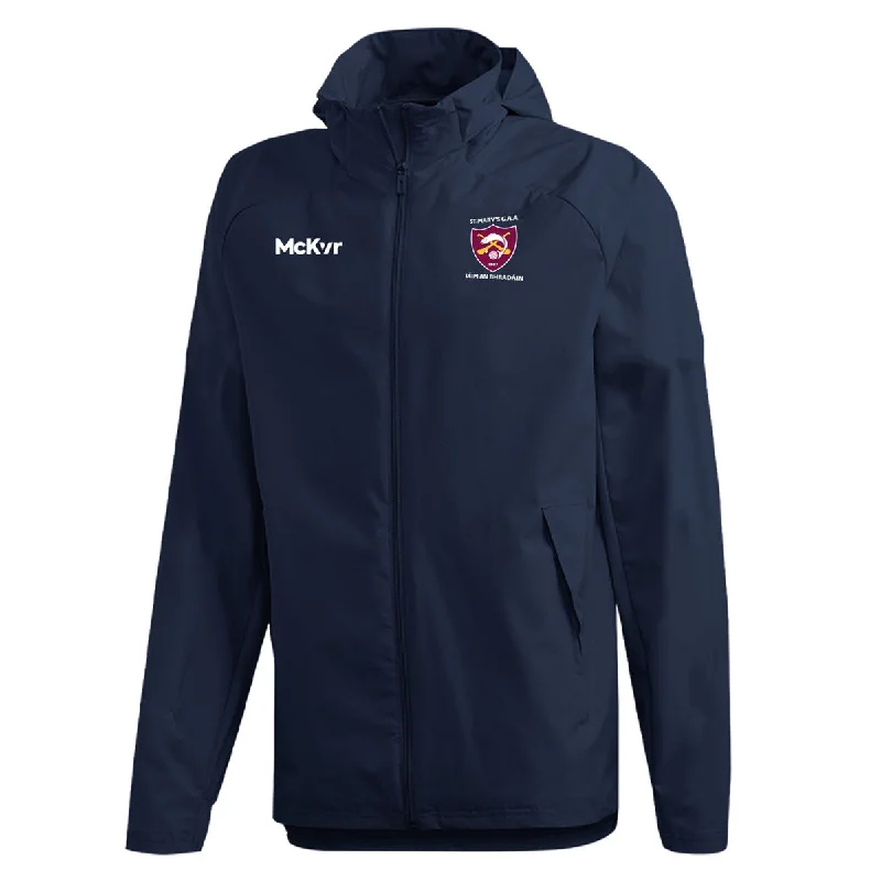 Mc Keever St Marys GAA Leixlip Core 22 Rain Jacket - Adult - Navy Collared Jacket Crew Neck Jacket Turtle Neck Jacket