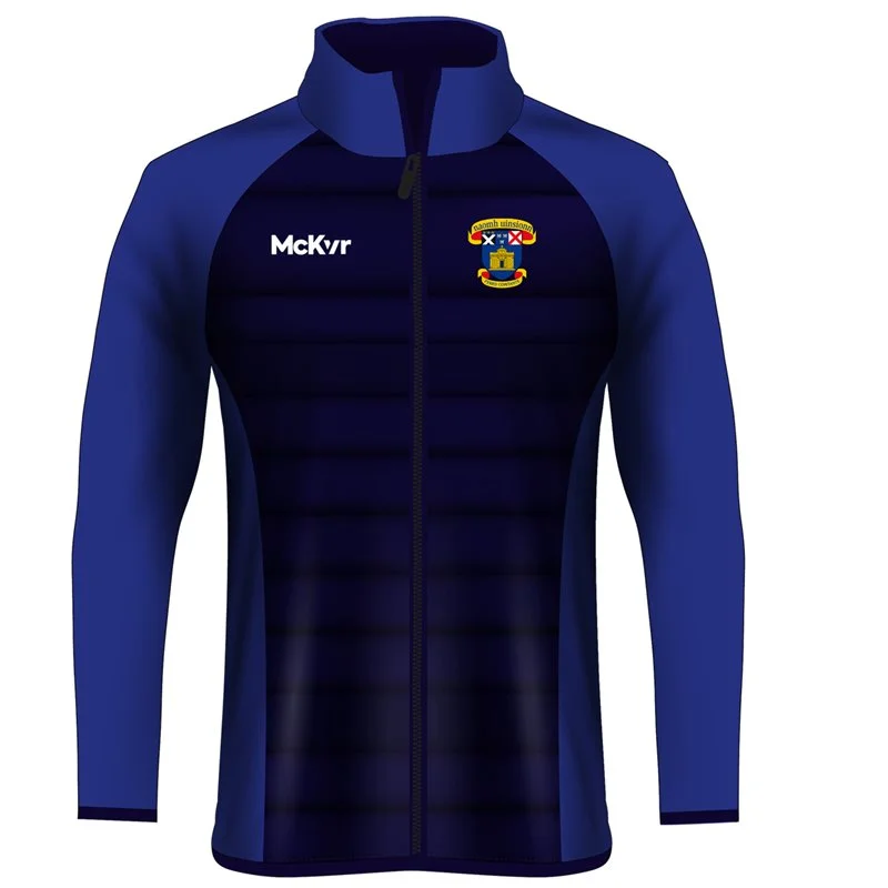 Mc Keever St Vincents GAA Hybrid Jacket - Mens - Royal/Navy Knit Fabric Woven Fabric Fleece Fabric