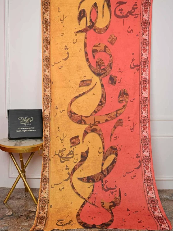 Sarsoun Shawl (Mustard) Trendy Sheer Shawl Wrap