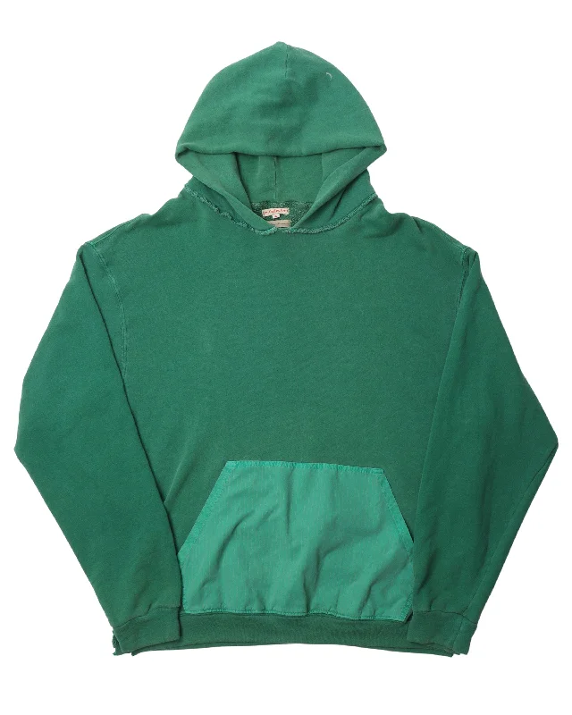 Green Hoodie Hoodie with Gradient Ombre Colorful