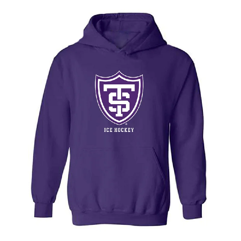 UST - NCAA Women's Ice Hockey : Ellah Hause - Hooded Sweatshirt Hoodie with Pattern Geometric Abstract UST - NCAA Women's Ice Hockey : Ellah Hause - Hooded Sweatshirt Hoodie with Pattern Geometric Abstract