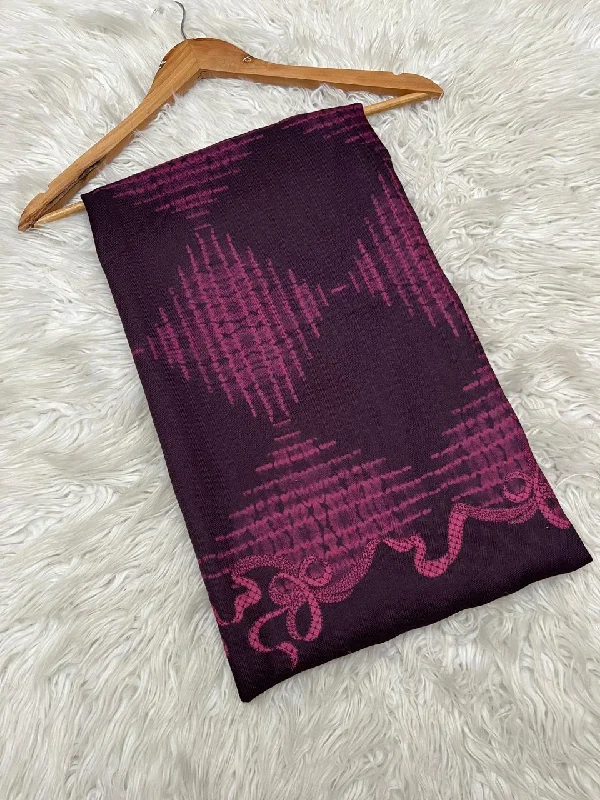 BET003 - Wool Printed Shawl Cozy Wool Shawl Poncho