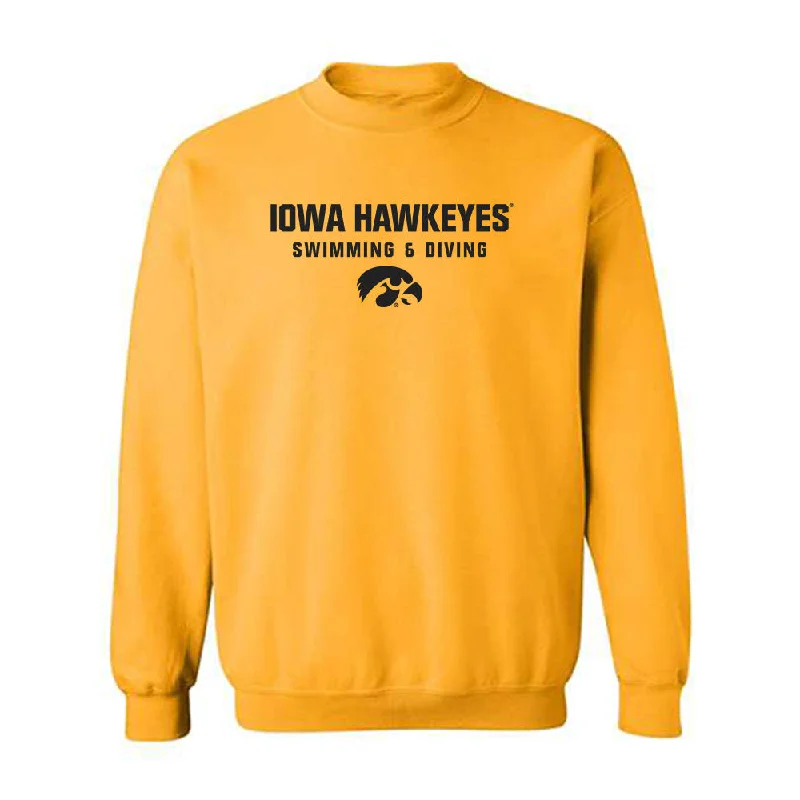 Iowa - NCAA Women's Swimming & Diving : Sila Ozkazanc - Classic Shersey Crewneck Sweatshirt Hoodie with Frayed Bohemian Relaxed