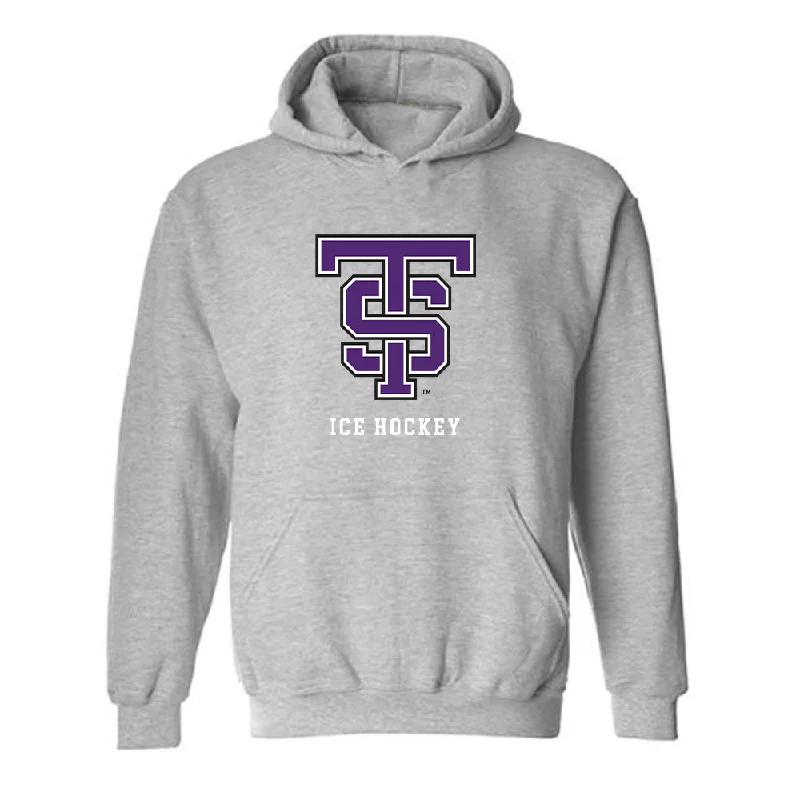 UST - NCAA Women's Ice Hockey : Ellah Hause - Hooded Sweatshirt Hoodie with Stripes Bold Sporty UST - NCAA Women's Ice Hockey : Ellah Hause - Hooded Sweatshirt Hoodie with Stripes Bold Sporty