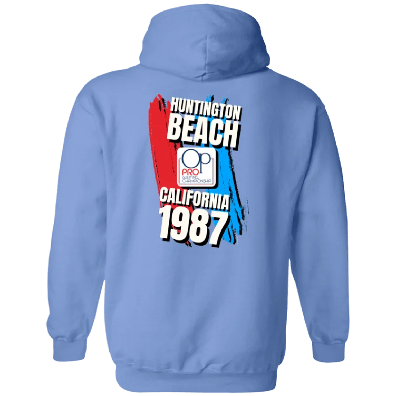 OP Pro 1987 Flip Print Fleece Hoodie Hoodie with Drawstring Waist Adjustable Fitted