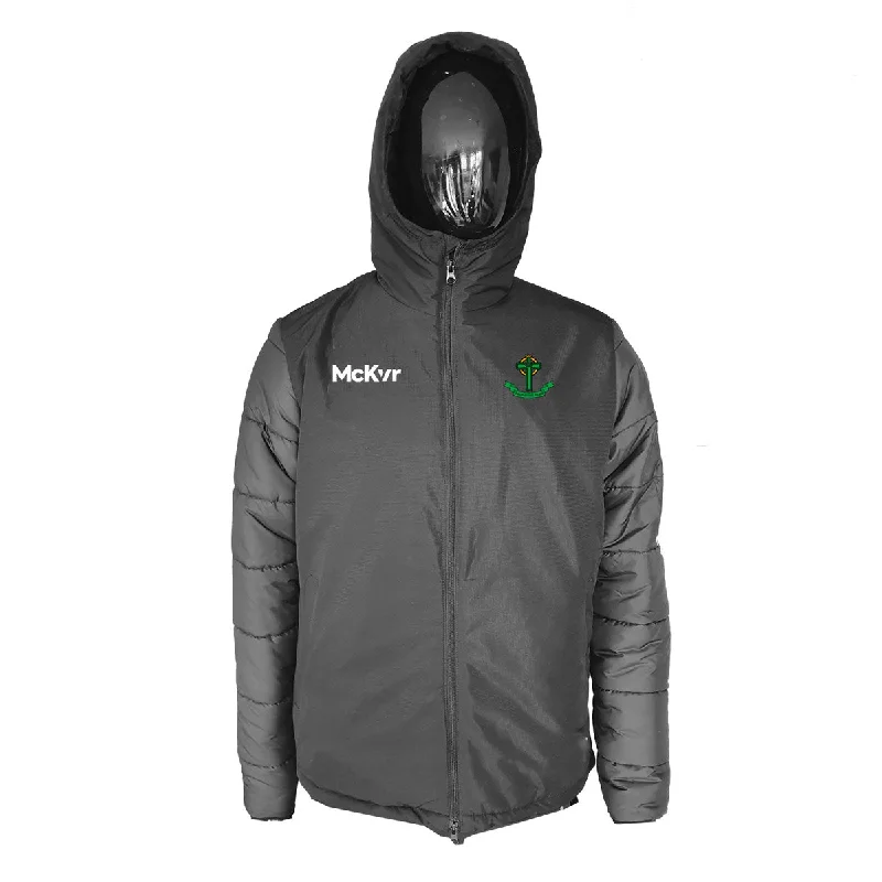 Mc Keever Nemo Rangers GAA Core 22 Stadium Jacket - Adult - Black Knit Jacket Woven Jacket Fleece Jacket