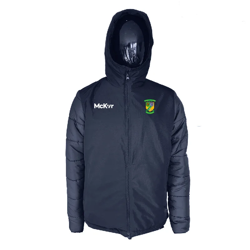 Mc Keever Faughs GAA Core 22 Stadium Jacket - Adult - Navy Stand-Up Collar Roll-Neck Collar Turtle Neck