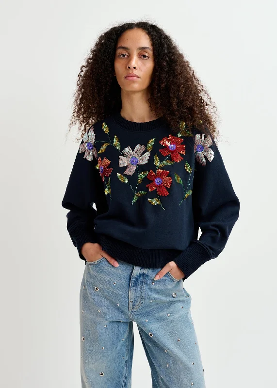 Graaf Embroidered Sweatshirt Hoodie with Illustration Artistic Creative