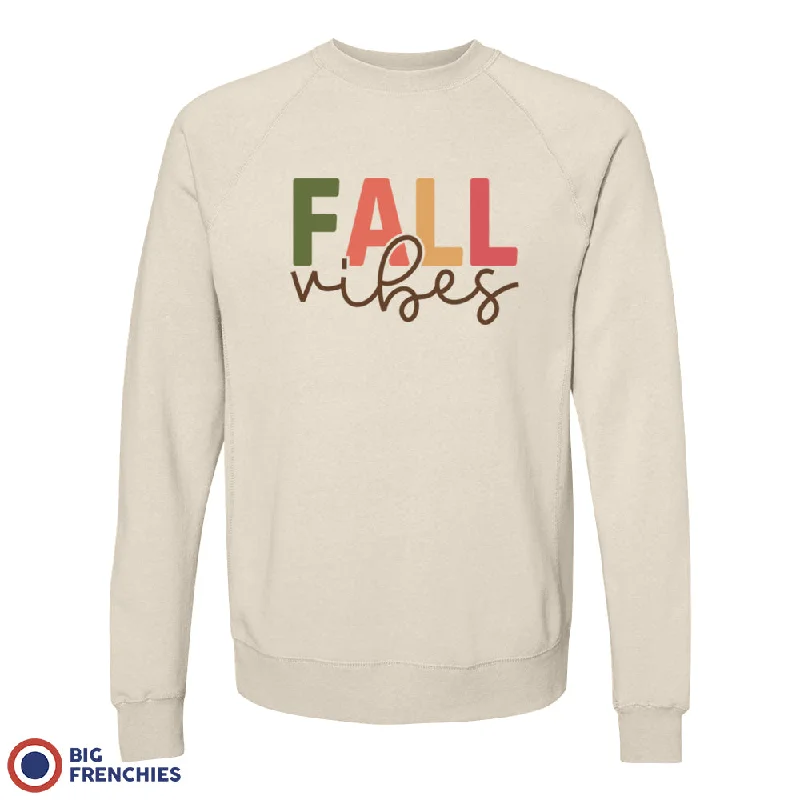 Fall Vibes Unisex Organic Cotton Sweatshirt Hoodie with Button Classic Timeless