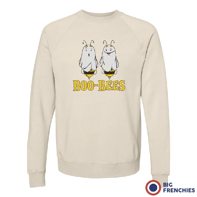 Boo-Bees Halloween Unisex Organic Cotton Sweatshirt Hoodie with Frayed Bohemian Relaxed