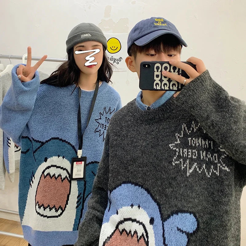 Advbridge sweater French Style Couple Clothes Niche Design Sense Autumn Clothes Cartoon Cute Pullover Women's Loose Autumn and Winter Outer Wear Puff Sleeve Stylish Advbridge sweater French Style Couple Clothes Niche Design Sense Autumn Clothes Cartoon Cute Pullover Women's Loose Autumn and Winter Outer Wear Puff Sleeve Stylish