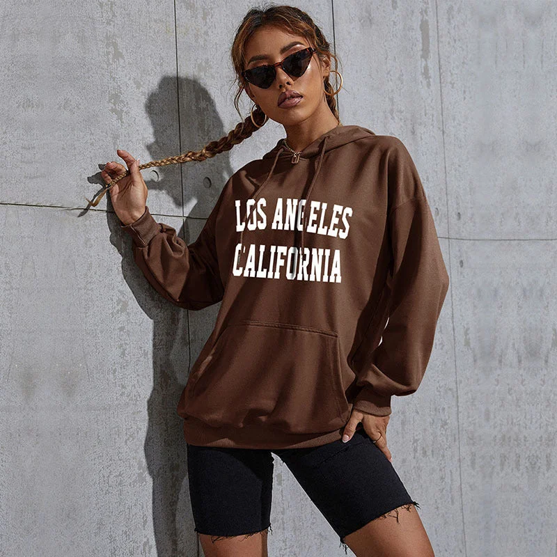 IKEARLAX Hot Trade popular New Alphabet Casual Sports Hoodie 2025  Hooded Pullover Sweater Women Hoodie with Contrast Stitching Detailed Premium