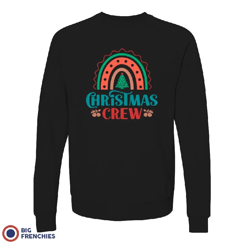 Christmas Crew Unisex Organic Cotton Sweatshirt Hoodie with Hidden Zipper Minimalist Clean