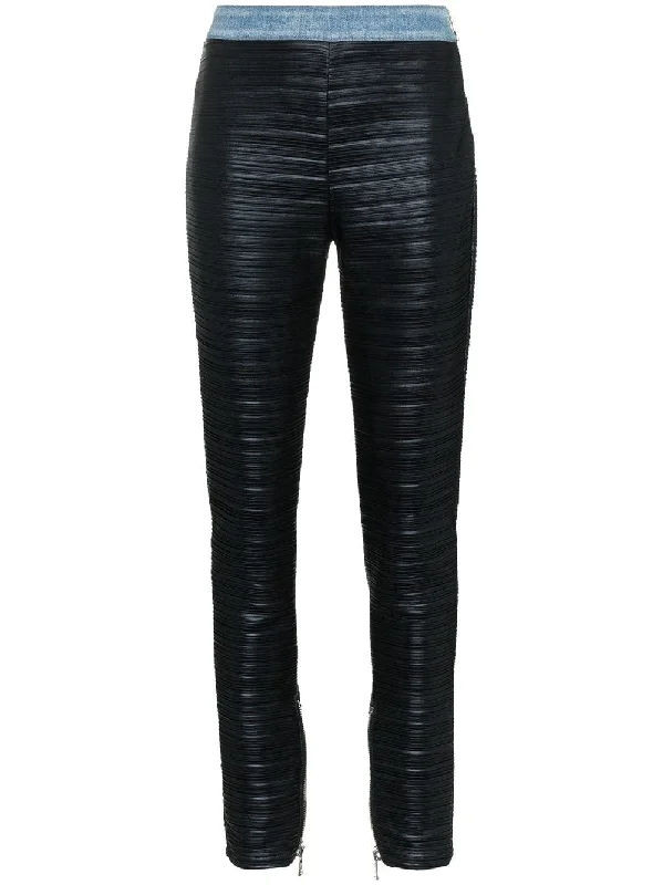 high waist ribbed trousers Trousers Print Floral