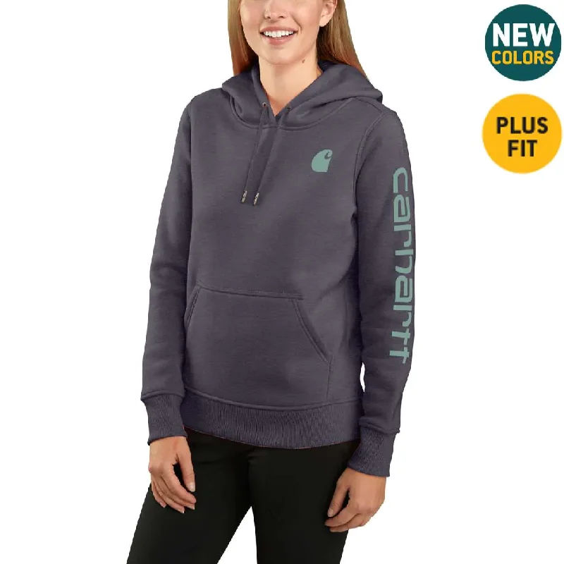 CARHARTT WOMEN'S CLARKSBURG GRAPHIC SLEEVE PULLOVER SWEATSHIRT 102791 Hoodie with Patch Decorative Personalized