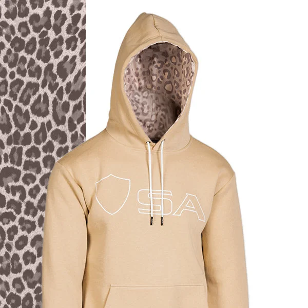 Classic Lined Hoodie | Tonal Cheetah PreOrder Hoodie with Tie-Dye Psychedelic Retro