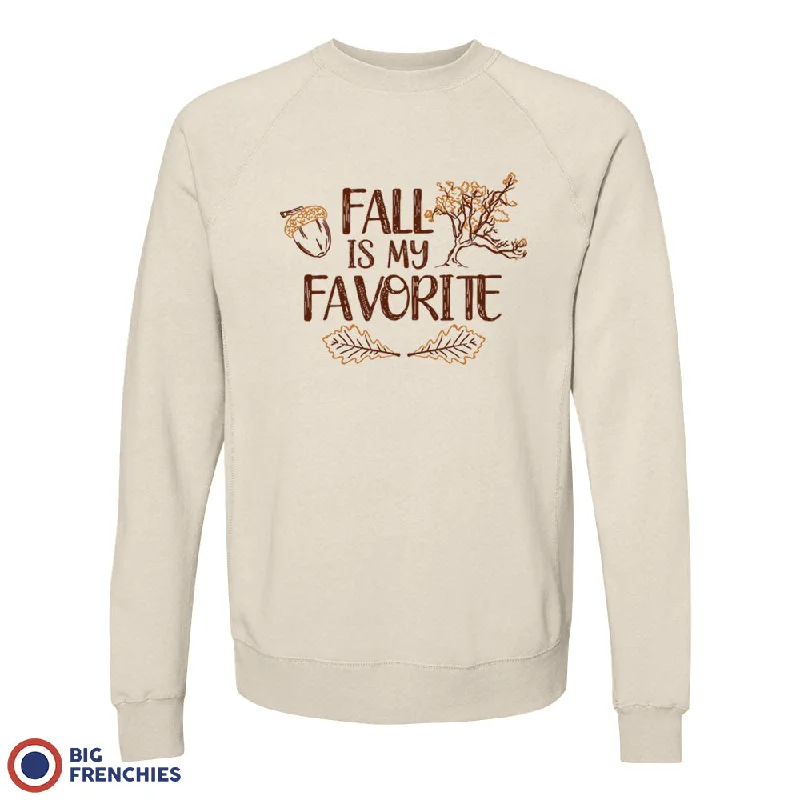 Fall Is My Favorite Unisex Organic Cotton Sweatshirt Hoodie Jacket Zipper Layering
