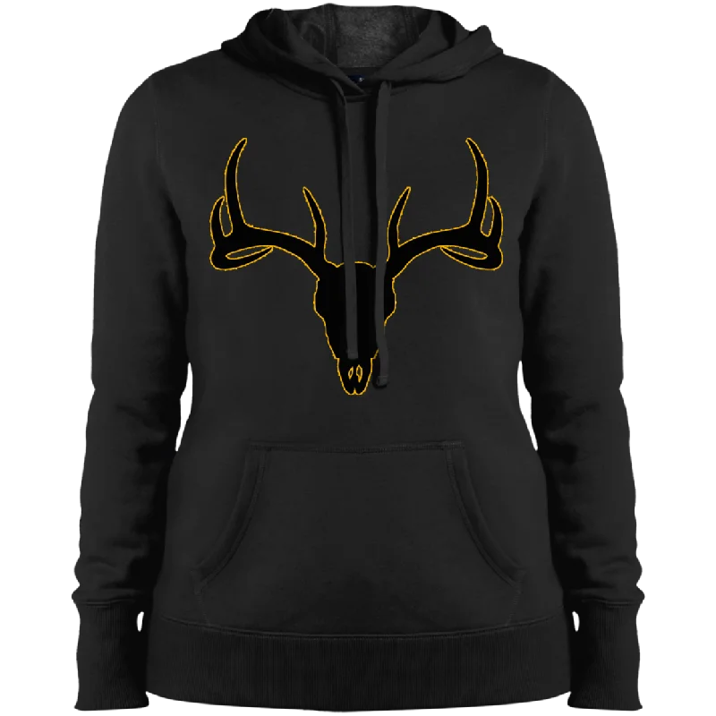 Buck Head Deer Skull LST254 Sport-Tek Ladies' Pullover Hooded Sweatshirt Oblong Neck Pullover Buck Head Deer Skull LST254 Sport-Tek Ladies' Pullover Hooded Sweatshirt Oblong Neck Pullover