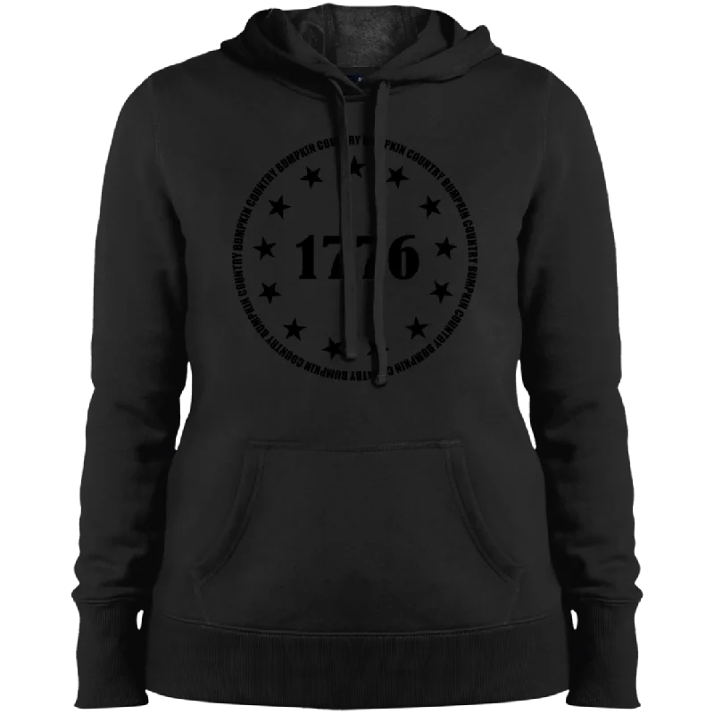 Country Bumpkin 13 stars 1776 LST254 Ladies' Pullover Hooded Sweatshirt Sabrina Neck Pullover Country Bumpkin 13 stars 1776 LST254 Ladies' Pullover Hooded Sweatshirt Sabrina Neck Pullover