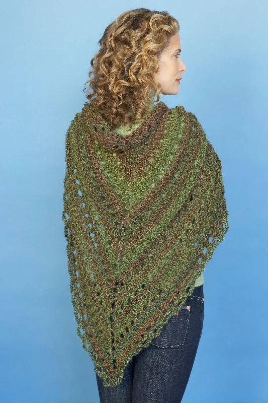 Splendid Triangle Shawl (Knit) - Version 1 Soft Printed Shawl Wrap