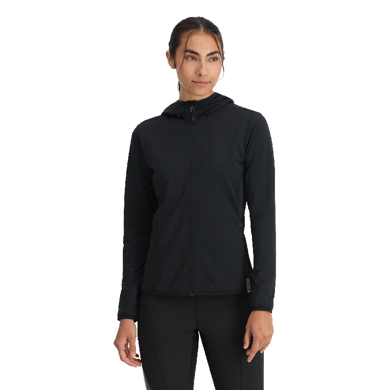 Spyder Women's Gridweb Fleece Hoodie 2025 Hoodie with Double Zipper Versatile Adjustable