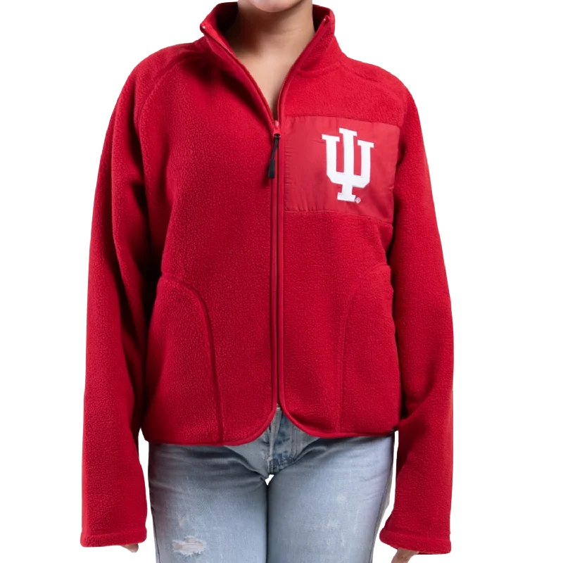 Indiana Hoosiers Women's Hype & Vice Coaches Sweater Herringbone Houndstooth Plaid