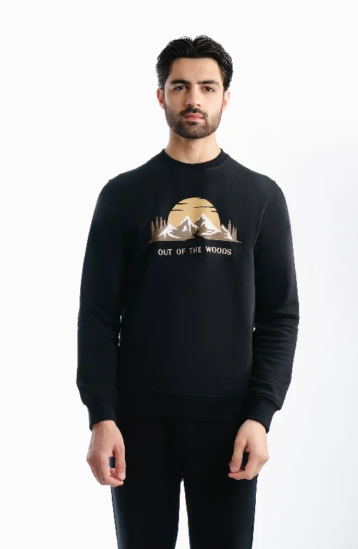 Graphic Sweatshirt Hoodie with Pocket Utility Practical