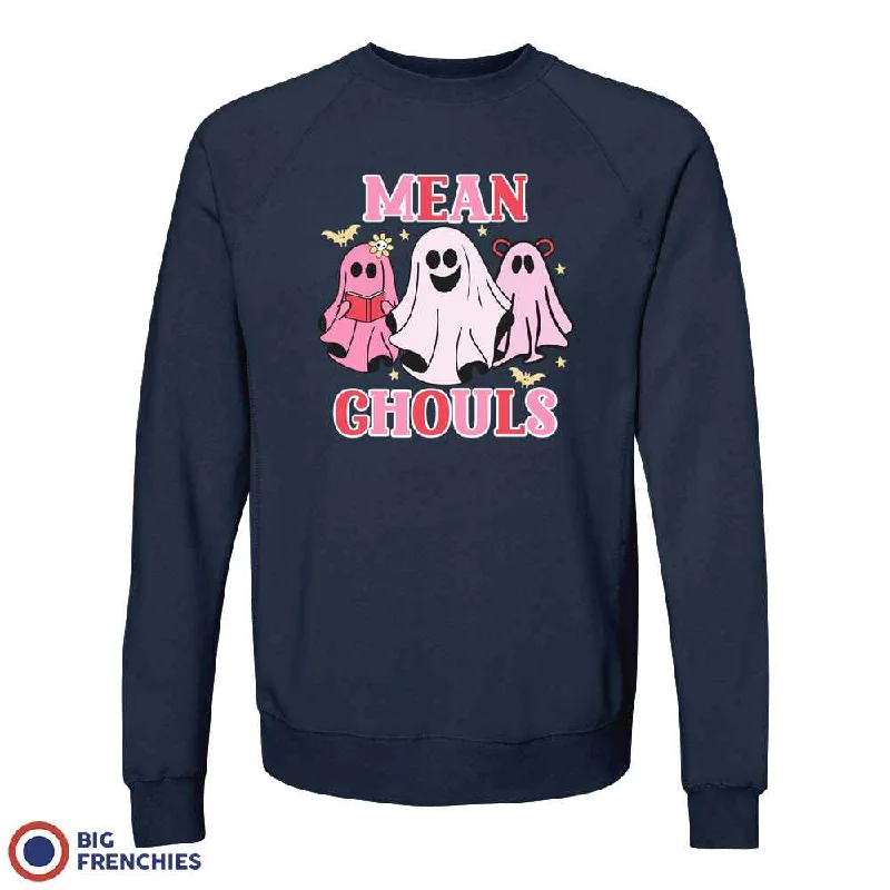 Mean Ghouls Halloween Women's Organic Cotton Sweatshirt Hoodie with Reflective Safety Nightwear