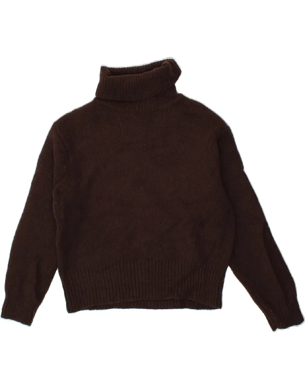 J. CREW Womens Crop Roll Neck Jumper Sweater UK 10 Small Brown Lambswool Wool Sweater Cotton Sweater Cashmere Sweater J. CREW Womens Crop Roll Neck Jumper Sweater UK 10 Small Brown Lambswool Wool Sweater Cotton Sweater Cashmere Sweater
