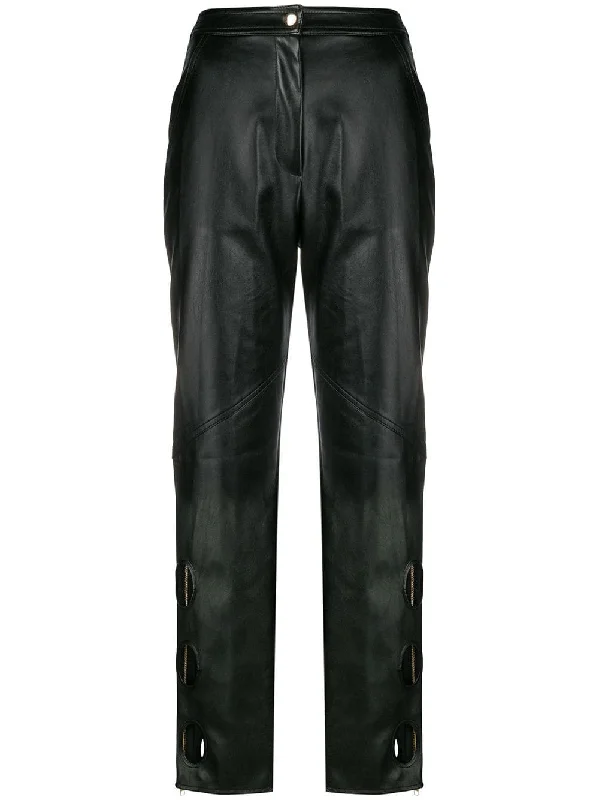 cut-out detail trousers Chinos Cotton Straight Leg