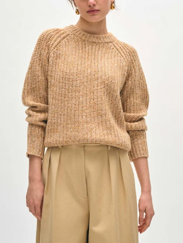 Cotton Cashmere Blend Marled Sweatshirt Hoodie with Button Classic Timeless