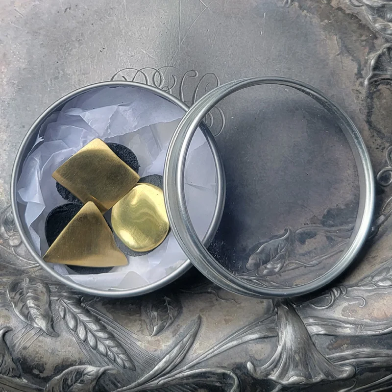 Midcentury Modern Yellow Brass