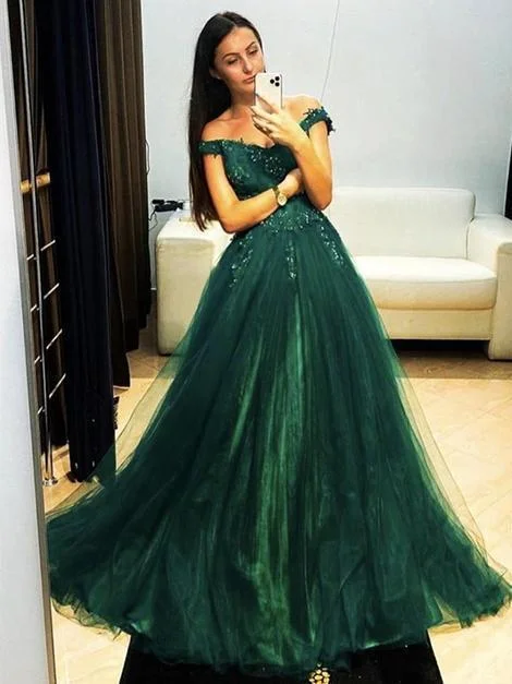 Off Shoulder Dark Green Lace Long Prom Dresses, Dark Green Lace Formal Graduation Evening Dresses cg15381 Off Shoulder Dark Green Lace Long Prom Dresses, Dark Green Lace Formal Graduation Evening Dresses cg15381