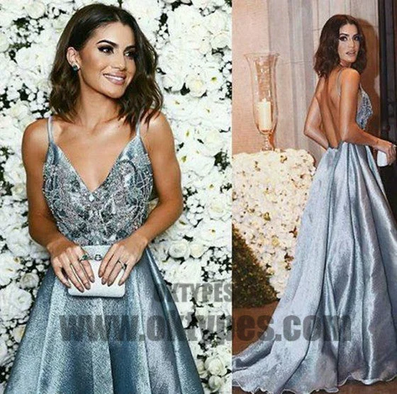 Long Mermaid Satin Prom Dresses, Beading Prom Dresses, Spaghetti Strap Prom Dresses, Backless Prom Dresses, TYP0336 Long Mermaid Satin Prom Dresses, Beading Prom Dresses, Spaghetti Strap Prom Dresses, Backless Prom Dresses, TYP0336