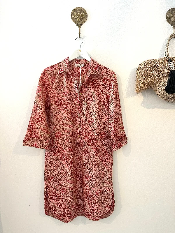 New Yorker Dress in pink batik