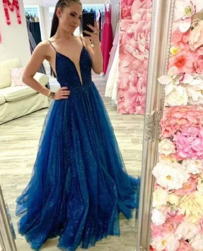 Newest Spaghetti Straps A-Line Prom Dresses, Evening Dress Prom Gowns, Formal Women Dress,Prom Dress   cg15555