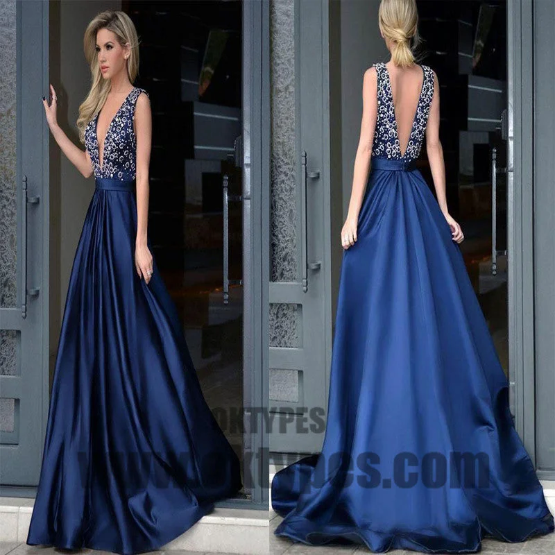 Long Floor Length Prom Dresses, Beading Prom Dresses, V-neck Prom Dresses, V-back Prom Dresses, TYP0316 Long Floor Length Prom Dresses, Beading Prom Dresses, V-neck Prom Dresses, V-back Prom Dresses, TYP0316