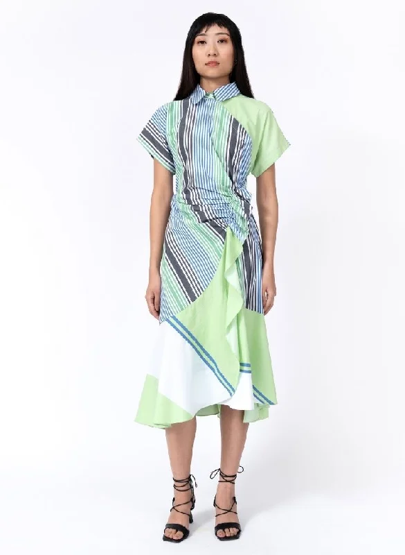 Multi Stripe Scrunch Dress