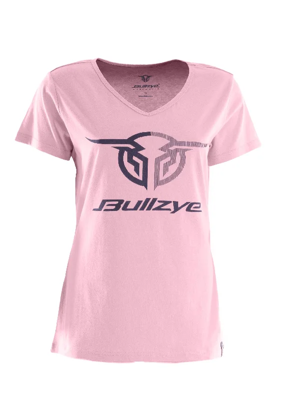 Bullzye Ladies Authentic Short Sleeve Tee - Pink - BCP2502225 Chenille Blend Fleece Blend Nylon Blend