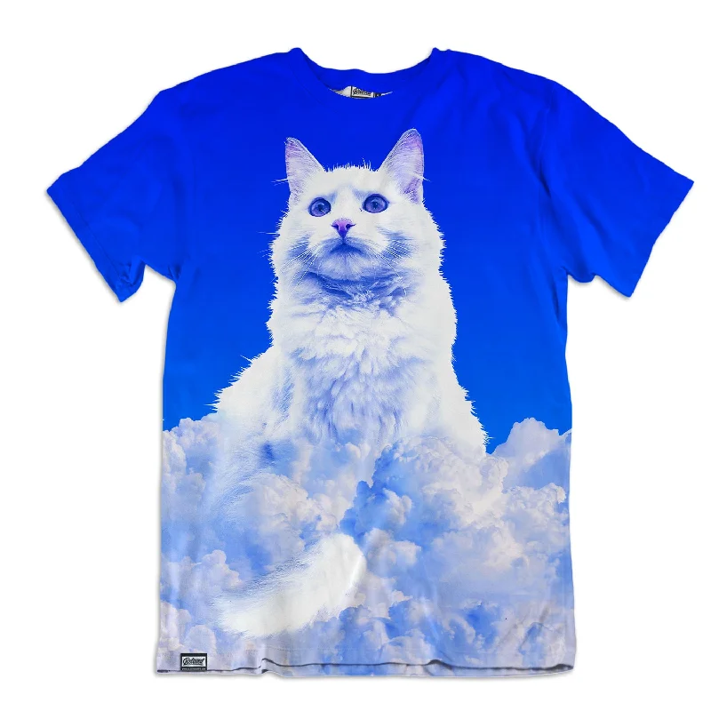 Cat Clouds Unisex Tee Sequined Glittery Shiny