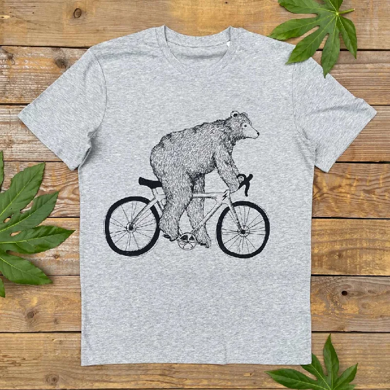 Classic Bear & Bicycle T-Shirt Seamless Knitted Crochet