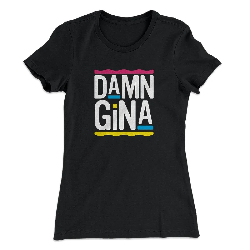 Damn Gina Women's T-Shirt Cashmere Blend Cotton Blend Poly Blend