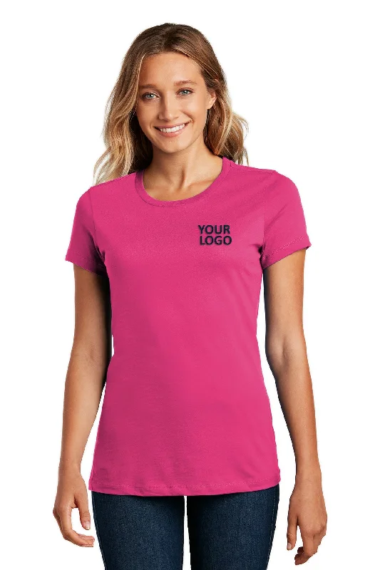 District Made Ladies Perfect Weight Crew Tee's, Dark Fuchsia Terry Blend Velvet Blend Canvas Blend District Made Ladies Perfect Weight Crew Tee's, Dark Fuchsia Terry Blend Velvet Blend Canvas Blend