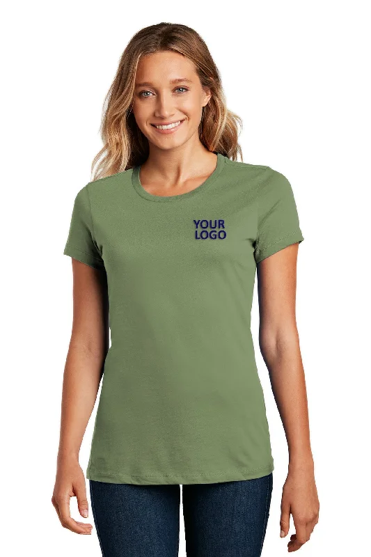 District Made Ladies Perfect Weight Crew Tee's, Fresh Fatigue Elegant Classic Vintage District Made Ladies Perfect Weight Crew Tee's, Fresh Fatigue Elegant Classic Vintage