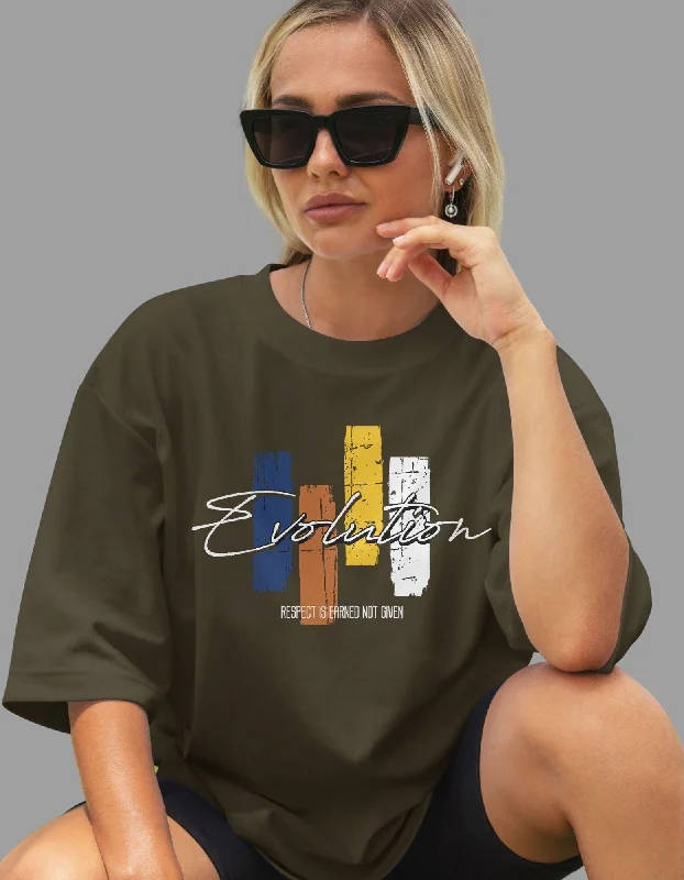 Evolution Oversized Tshirt for Women Casual Formal Business