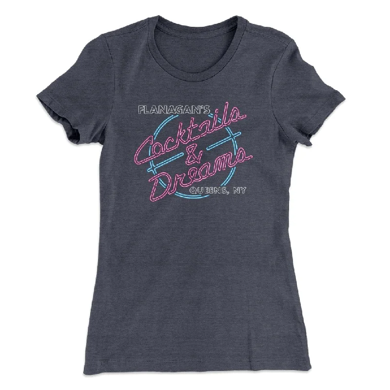 Flanagan's Cocktails and Dreams Women's T-Shirt Lace Blend Ribbed Blend Corduroy Blend