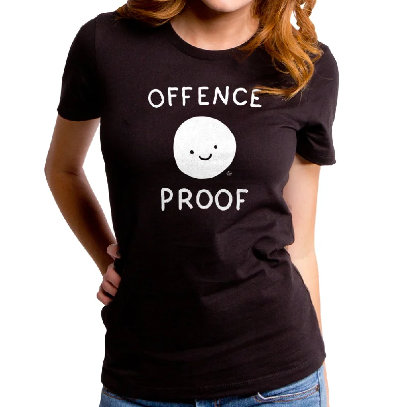 Offence Proof Women's T-Shirt Anti-Shrink Durable Soft