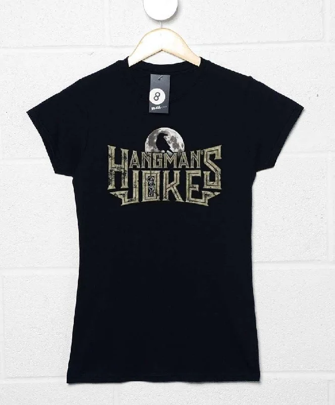 Hangmans Joke Crow Silhouette Womens T-Shirt Satin Fabric Silk Fabric Chiffon Fabric