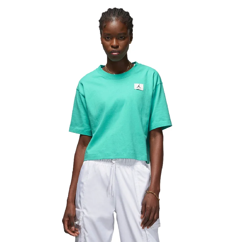 Jordan Essential Boxy Women's T-shirt Washed Teal Fleece Fabric Down Fabric Feather Fabric Jordan Essential Boxy Women's T-shirt Washed Teal Fleece Fabric Down Fabric Feather Fabric