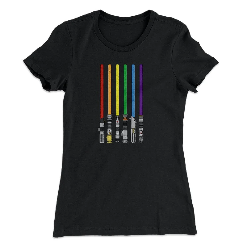 Lightsaber Color Rainbow Women's T-Shirt Elegant Classic Vintage